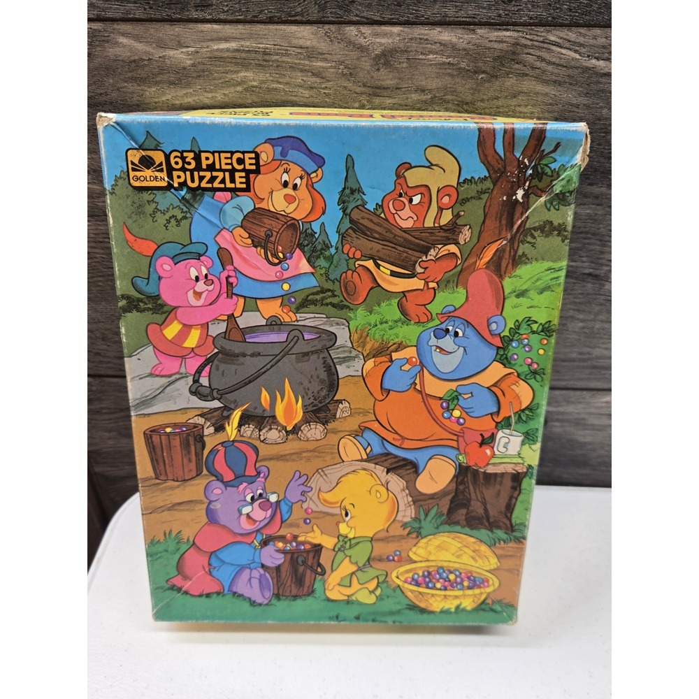 Vintage 1986 Disney Gummi Bears Puzzle 63 Piece Golden Jigsaw Retro 80s Cartoon